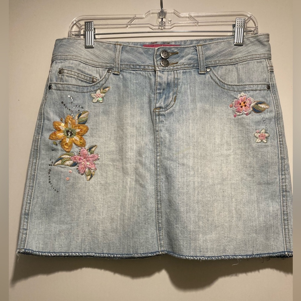 Thalia sodi denim skirt